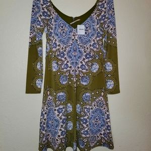 NWT FP Green Gabby mini/ midi dress